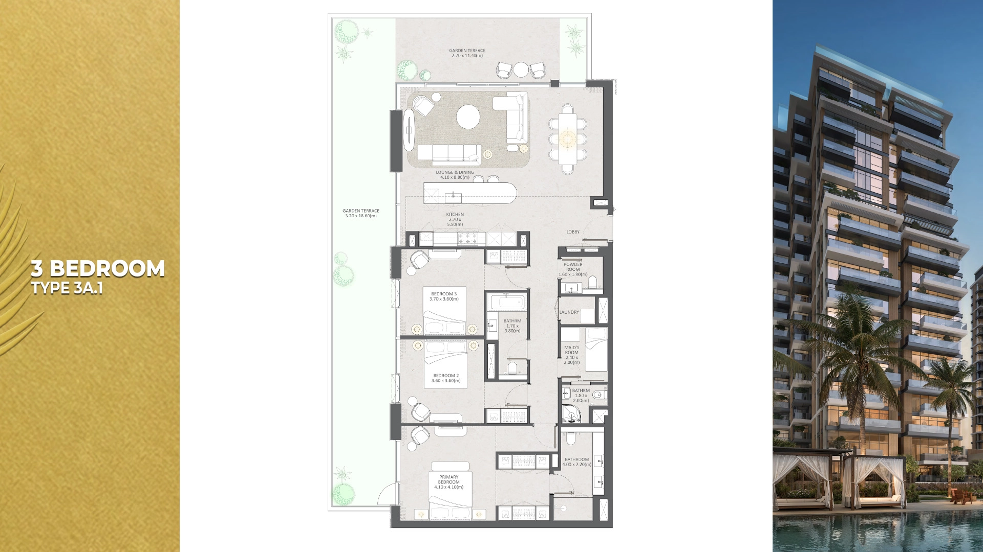 3 BR - Type A